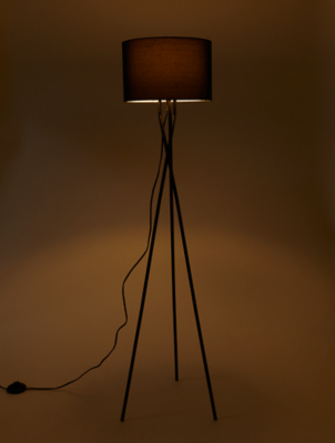 George Home Black Low Floor Lamp | Home & Garden | George at ASDA