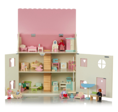 asda dolls house bookcase
