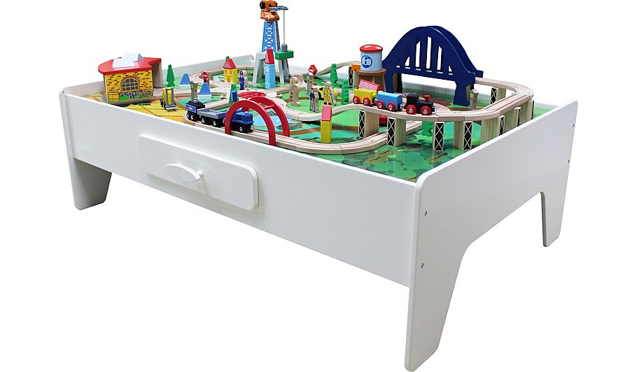 George Home Wooden Train Set And Table | Kids | George at ASDA
