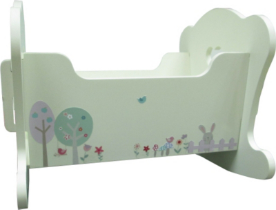 Home Wooden Dolls Cradle Kids at ASDA