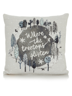 Home Tree Top Glisten Cushion Home & Garden at ASDA