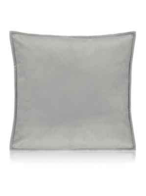 Extra Large Grey Velvet Cushion Home at ASDA