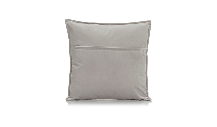 Grey Velvet Cushion - 40x40cm | Home & Garden | George at ASDA