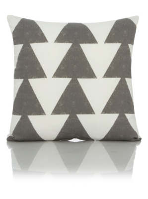 Triangle Print Cushion 43x43cm Home & Garden at ASDA