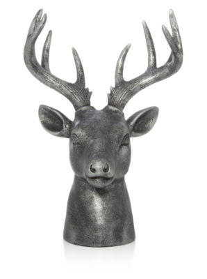 Home Silver Stag Head Ornament Home & Garden at ASDA