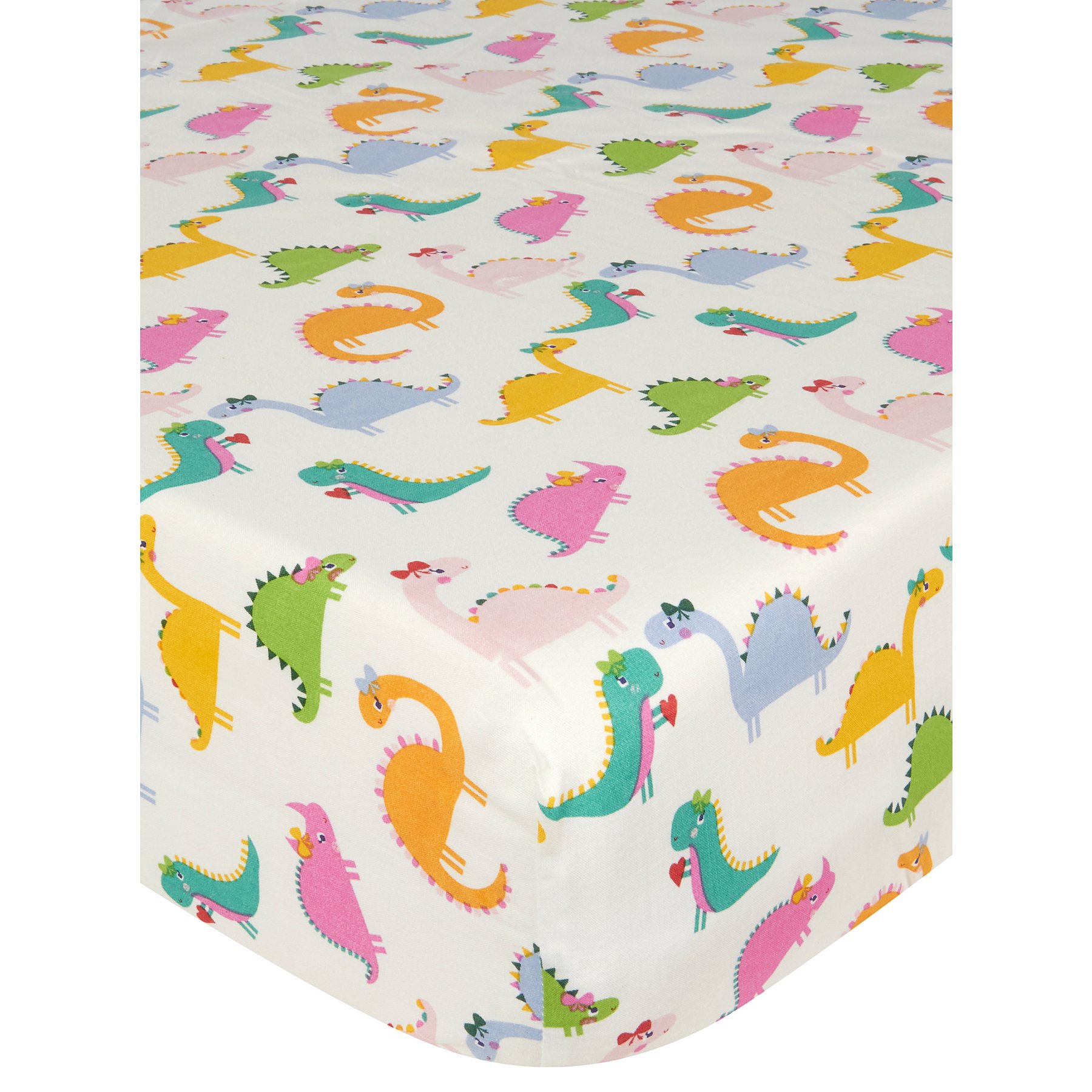 Dinosaur Fitted Sheet Baby George At Asda