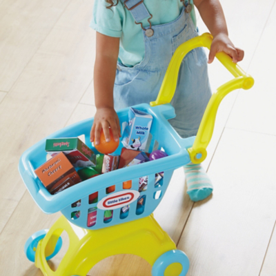 little tikes shopping cart blue