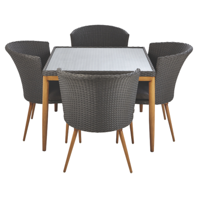 Capri 5 Piece Dine Set Home & Garden at ASDA