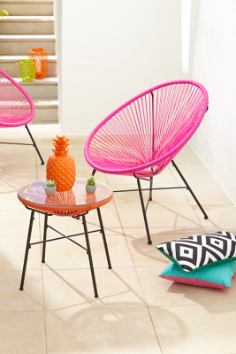 Camden 3 Piece Bistro Set Pink and Orange Home & Garden at