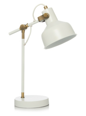 cream desk lamp