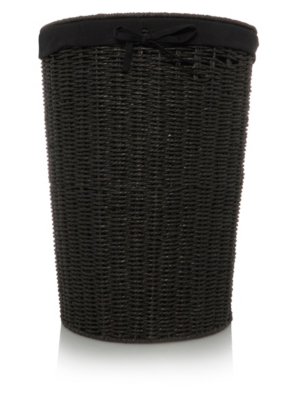 Home Black Rope Laundry Hamper Home & Garden at ASDA