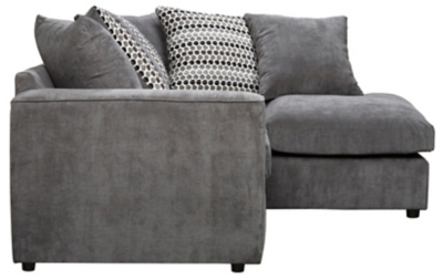 Todd Left Hand Corner Chaise Charcoal Home & Garden at ASDA