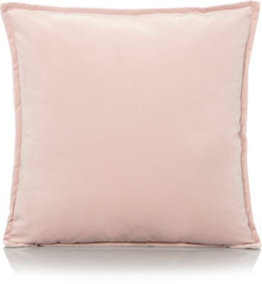 blush velvet pillow