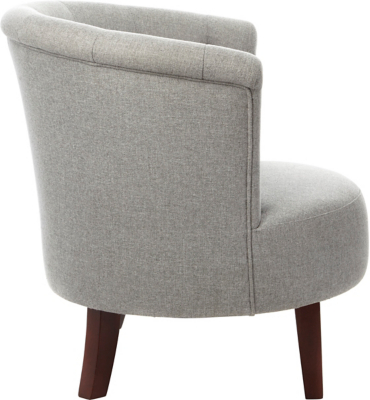 Buttoned Tub Chair Grey Furniture
