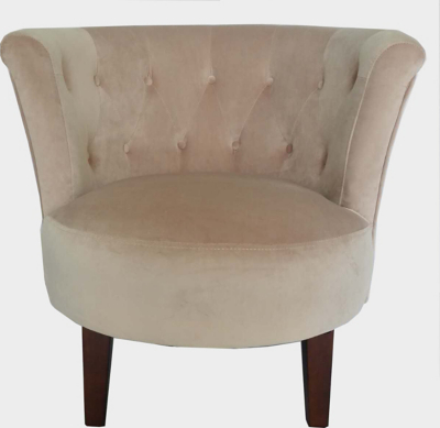 Buttoned Tub Chair Blush Pink Furniture