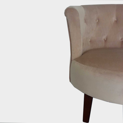 Buttoned Tub Chair Blush Pink Furniture
