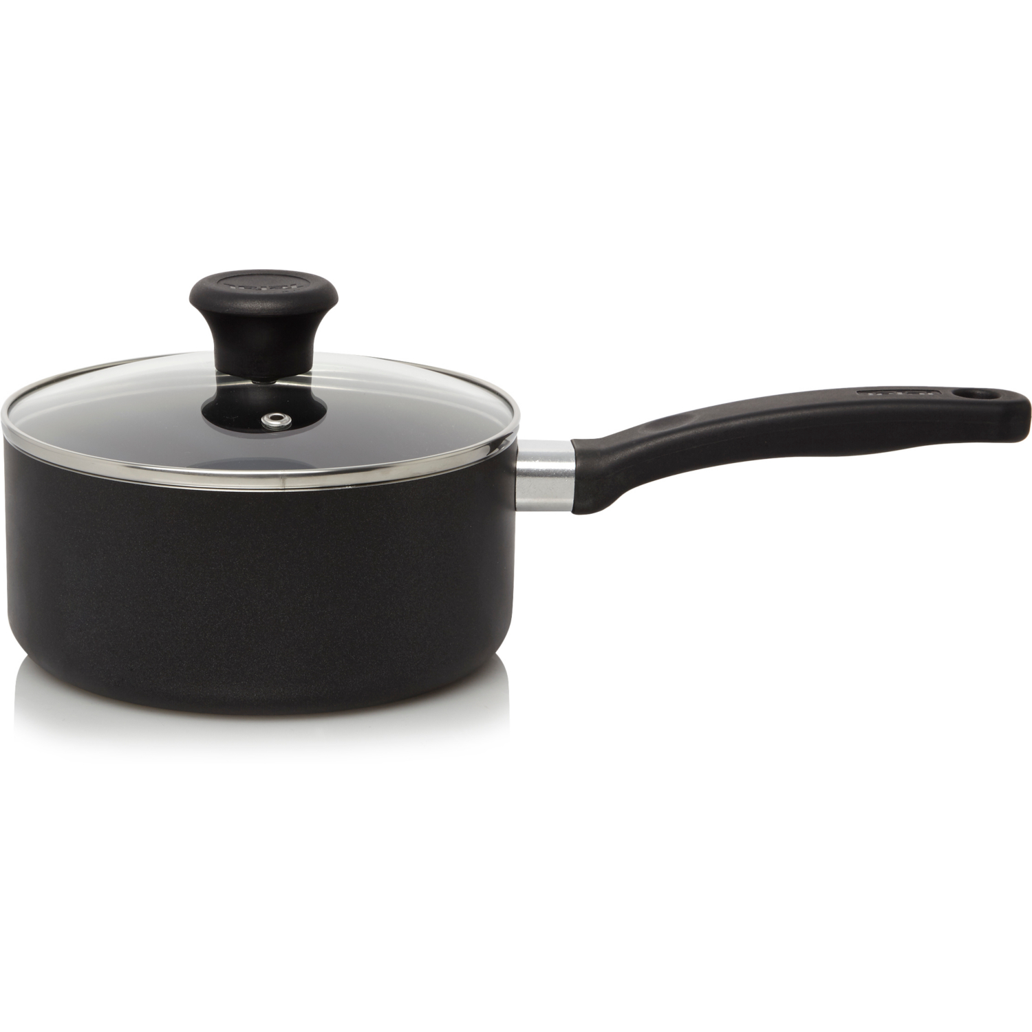 George Black Non-Stick Aluminium Saucepan And Lid 18Cm