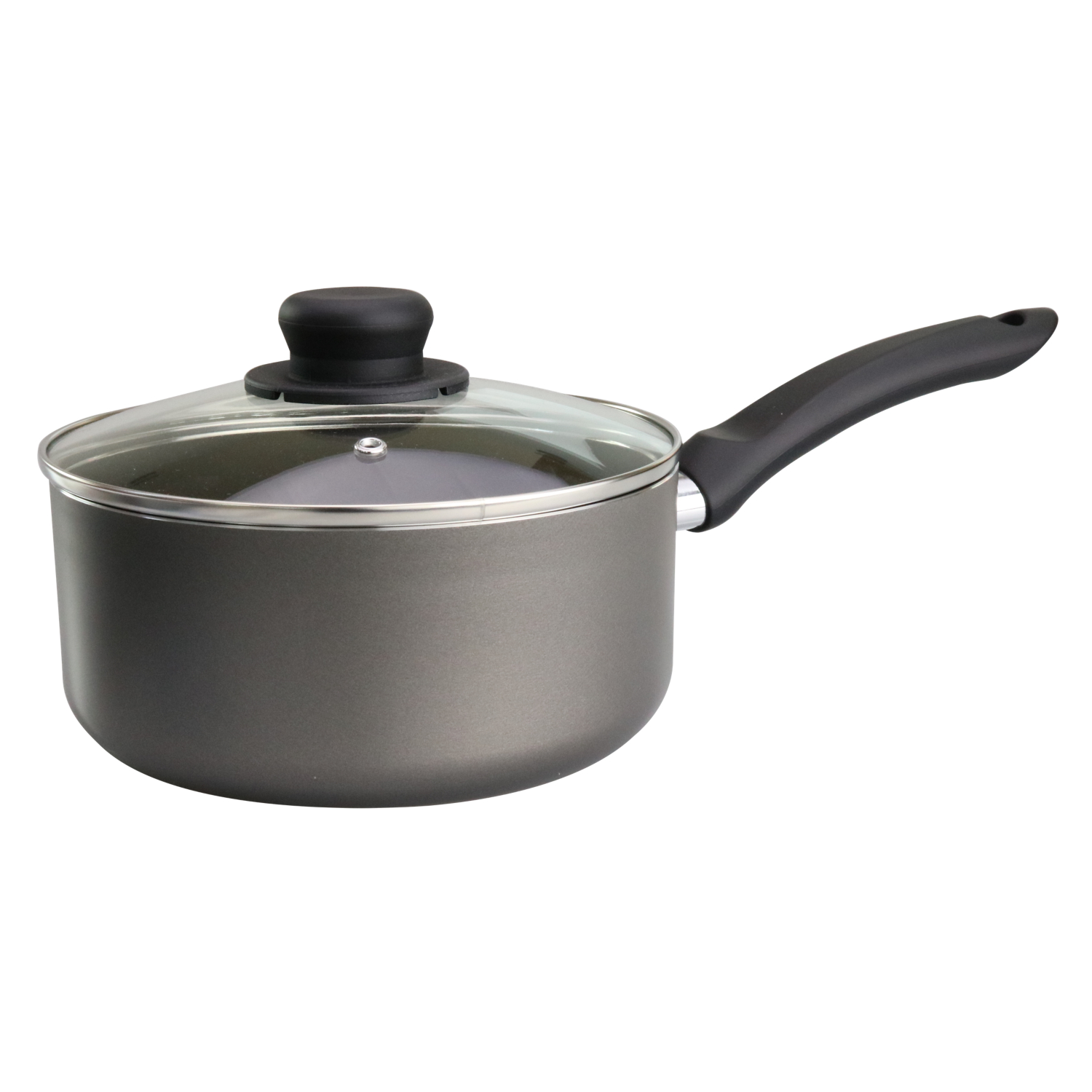 George Black Non-Stick Aluminium Saucepan And Lid
