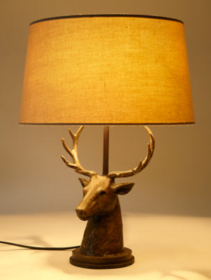 Stag Head Lamp Home & Garden
