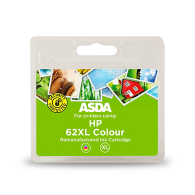 George ASDA Remanufactured HP 62XL Colour Ink Cartridge - Multi
