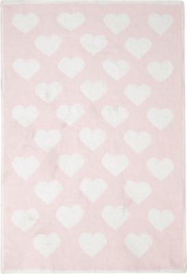 pink heart blanket