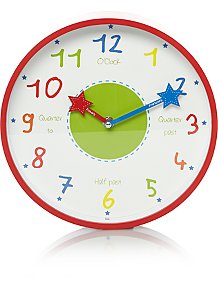 kids wall clock - fortnite alarm clock argos