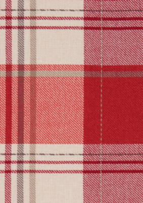 Check Woven Lined Curtains Red Home George