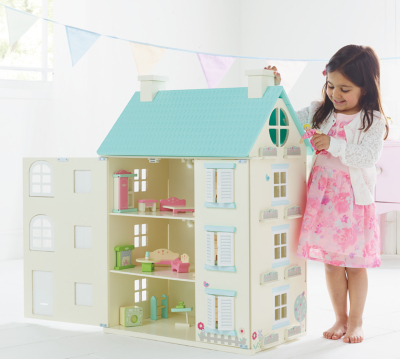 asda george wooden dolls house