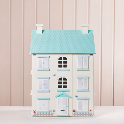 light up wooden dolls house