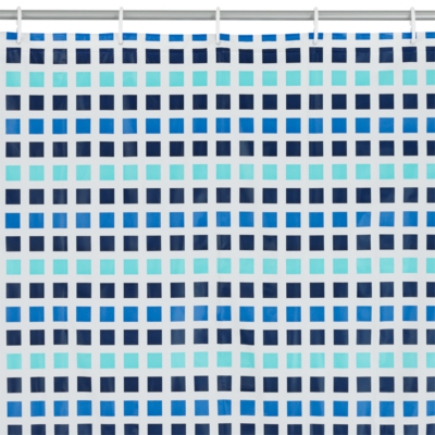 Blue Mosaic Shower Curtain Home George