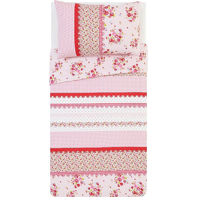 Pink Floral Print Duvet Set Toddler Home George