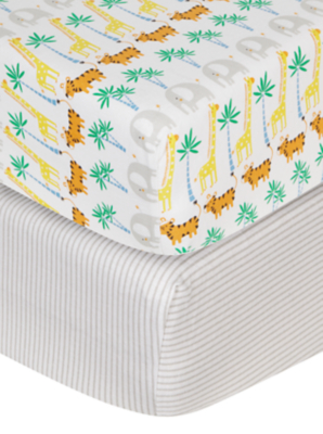 patterned cot bed sheets