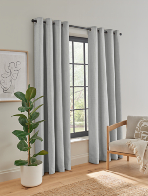 grey curtains