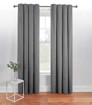 grey curtains