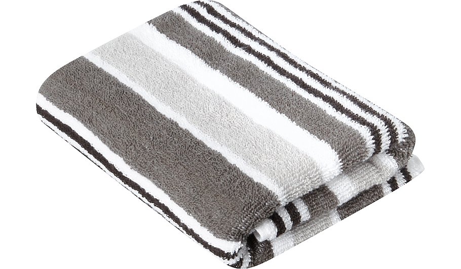  Striped  Hand Towel Grey Home Garden George