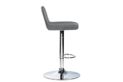 Upholstered Bar Stool Grey Furniture