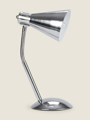 Chrome Desk Lamp Home at ASDA