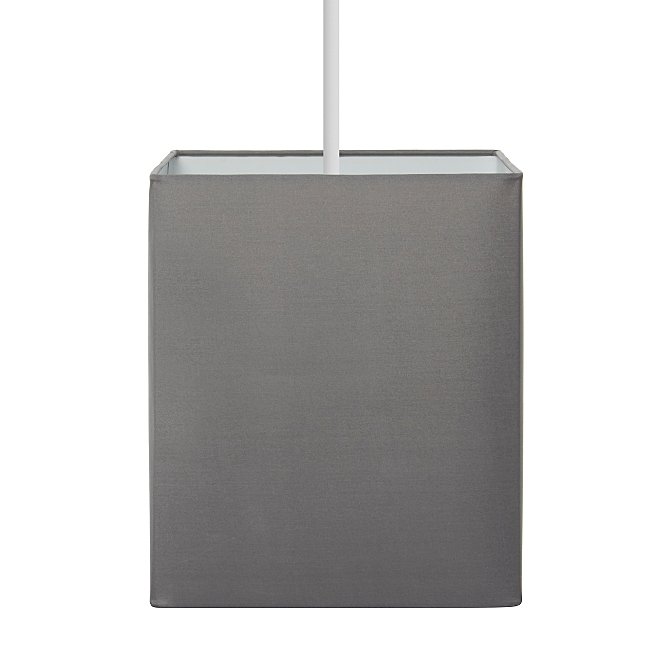 Square Light Shade Charcoal Grey