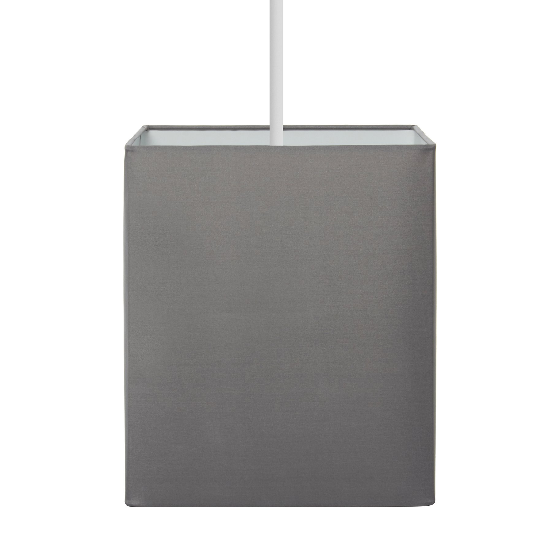 Square Light Shade Charcoal Grey Home Garden George
