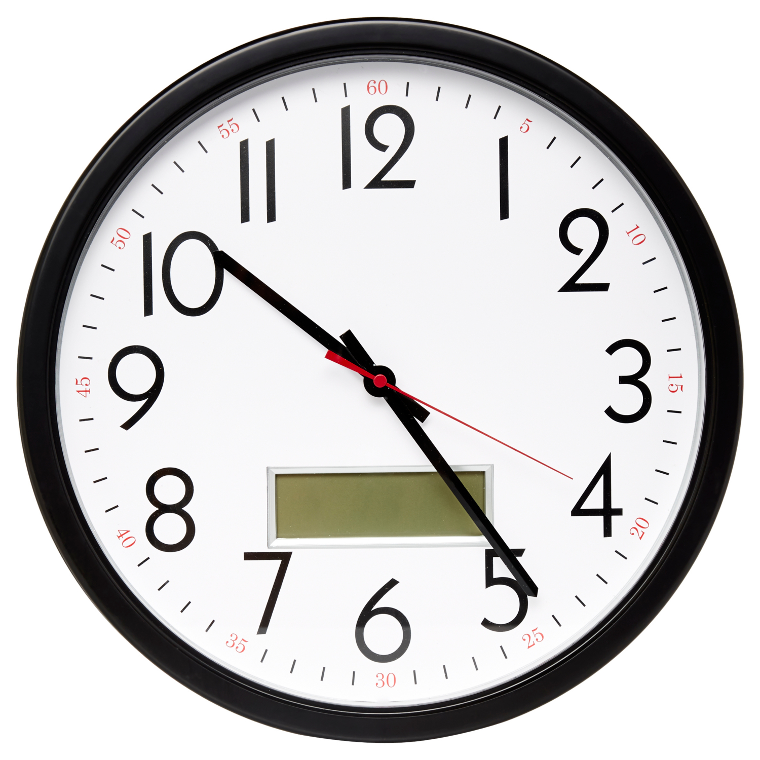 George Black Digital Wall Clock