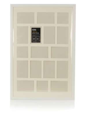 White Contemporary Multiple Mount Photo Frame Home George At Asda
