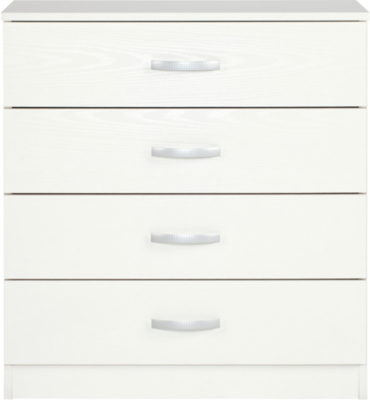 Marlow Wide 4 Drawer Chest Of Drawers White Home George