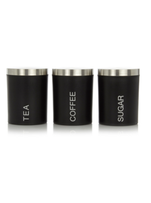 trendy tea coffee sugar canisters
