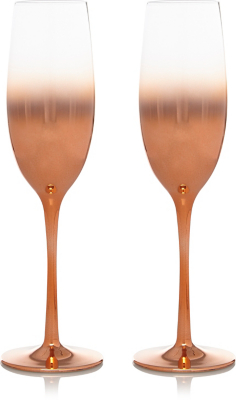 Copper Fadeeffect Champagne Glasses 2pack Home & Garden