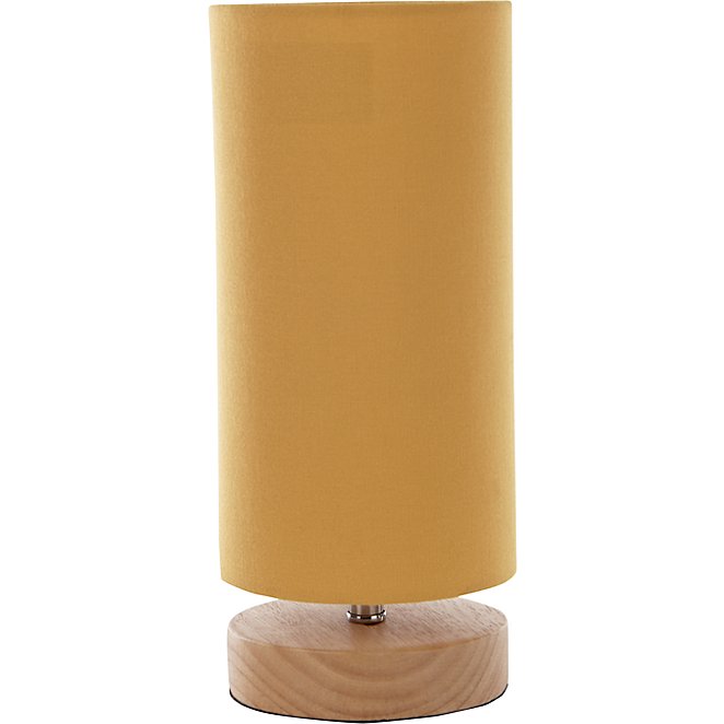 Cylinder Table Lamp Mustard Home, Asda Brown Glass Table Lamp