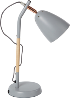 grey desk lamp