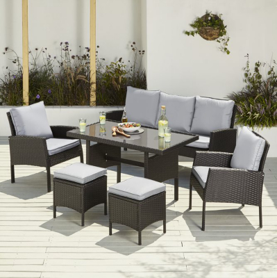 Orlando 6 Piece Dining Sofa Set Home & Garden