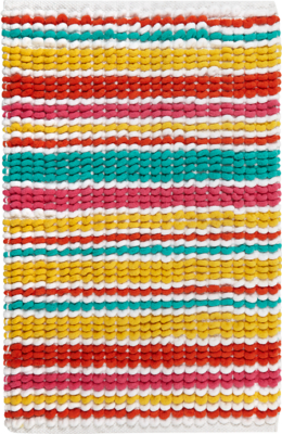 colourful bath mat