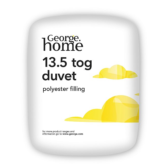 Basic Duvet 13 5 Tog Home George, Best Double Duvet 13 5 Tog