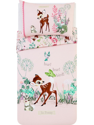 bambi cot bedding set asda